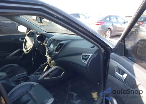 2014 Hyundai Veloster Turbo W/Black from USA, damaged, VIN KMHTC6AE1EU189416